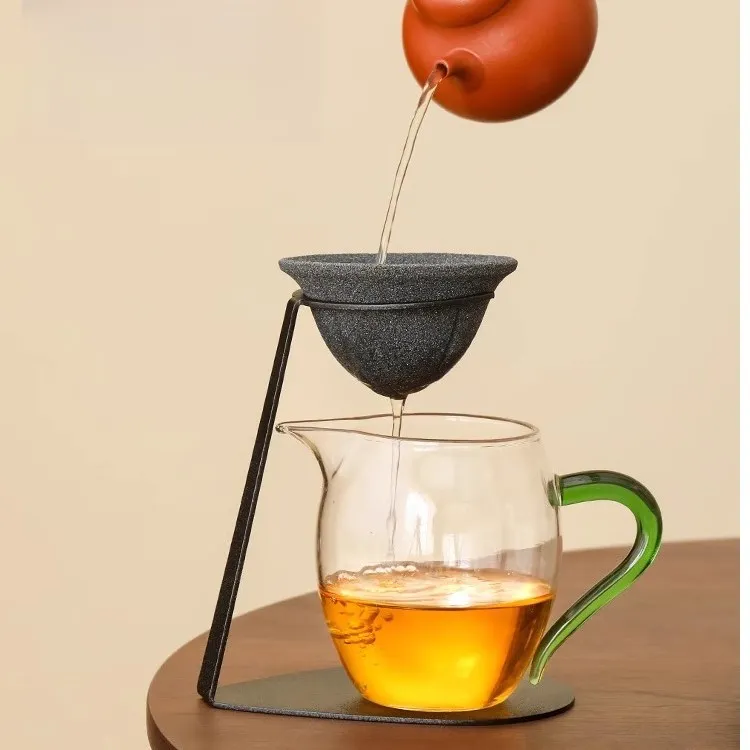 无孔茶漏高端家用茶水分离茶滤日式创意支架小青柑专用泡茶壶一体