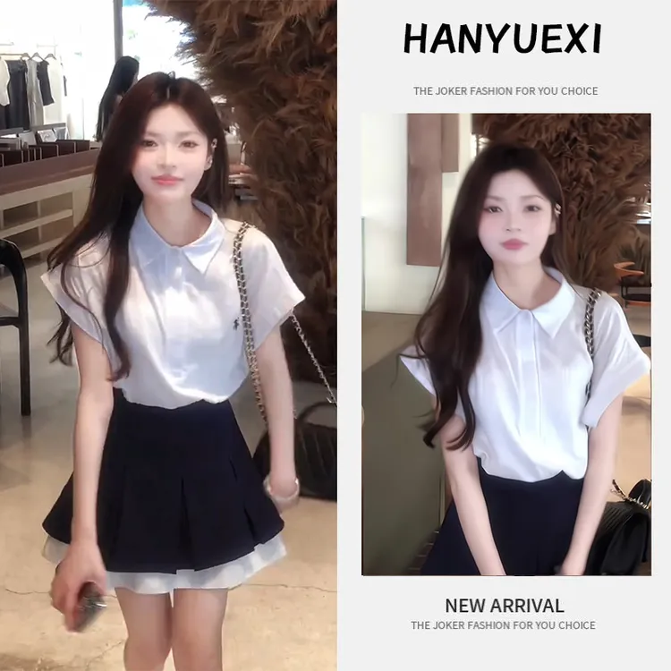 夏季一整套女装2025新款韩版气质时尚休闲减龄短袖上衣短裙两件套