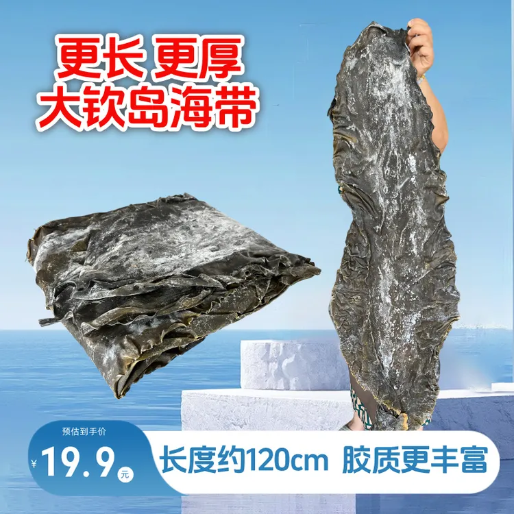 山东长岛干海带干货新货特厚整片可凉拌炖汤海带头海带丝