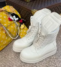 【婉君】厚底倒三角高帮板鞋女秋冬款真皮百搭休闲鞋LWJ25C3S2982