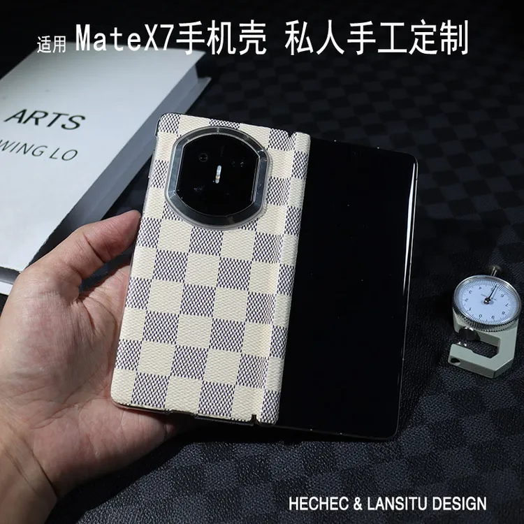 【中轴保护】适用华为mateX7手机壳经典花纹手工定制新款中轴保护x6
