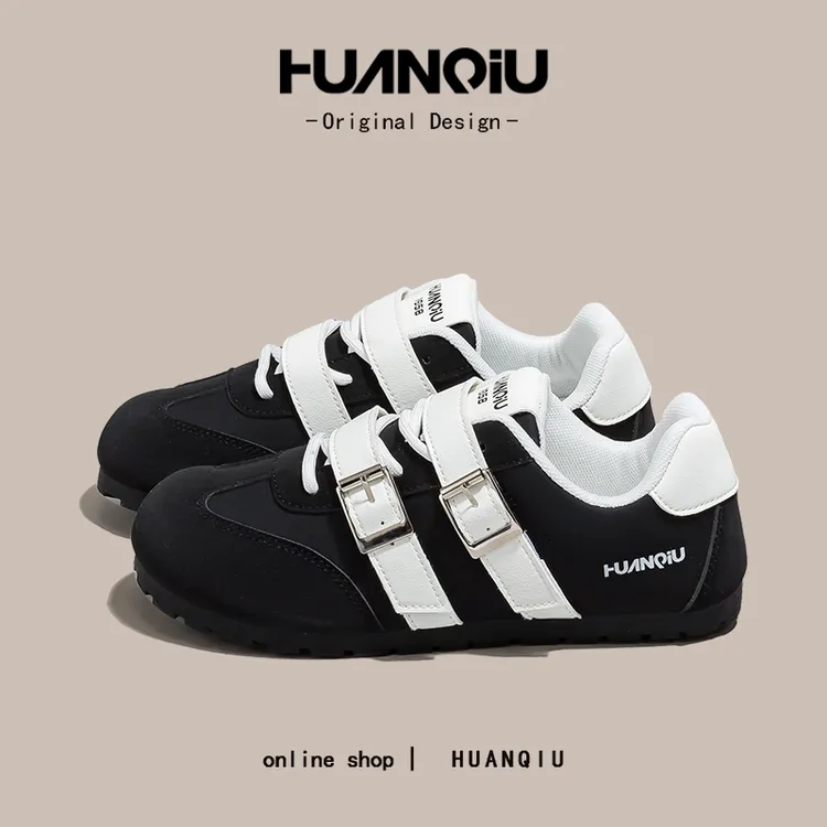 环球百搭魔术贴流行百搭小众德训鞋女款2025爆款潮时尚板鞋HC295