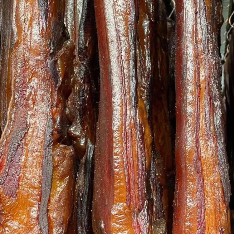 四川正宗柴火烟熏五花腊肉烟熏腊肉四川特产三线肉特产肥而不腻