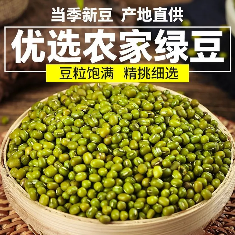 农家自产东北大颗粒新鲜绿豆饱满易煮烂绿豆粥沙原料食用农产品