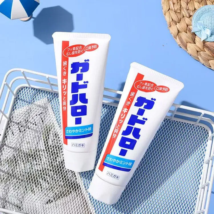 日本进口大白牙膏清新口气去牙渍165g