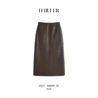 LiHuiEr李慧儿【咏叹】设计感轻奢感松柏绿半裙LL025932