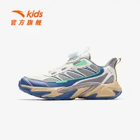 安踏儿童男大童休闲鞋2025新款舒适防滑耐磨青少年轻户外旋钮鞋子
