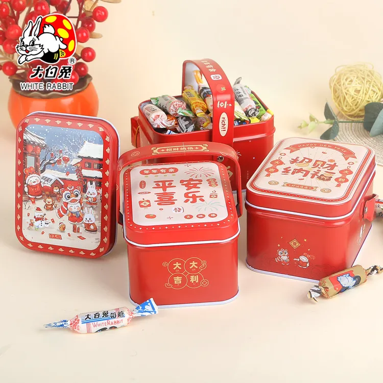 大白兔奶糖新年糖果铁盒114g创意送人礼物糖果礼盒童年回忆小零食