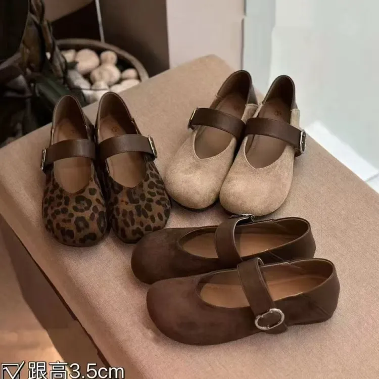 马丽珍内增高奶奶鞋