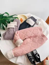 一条过冬校服裤子儿童三层加绒加厚保暖裤男童秋冬季内穿中大童女