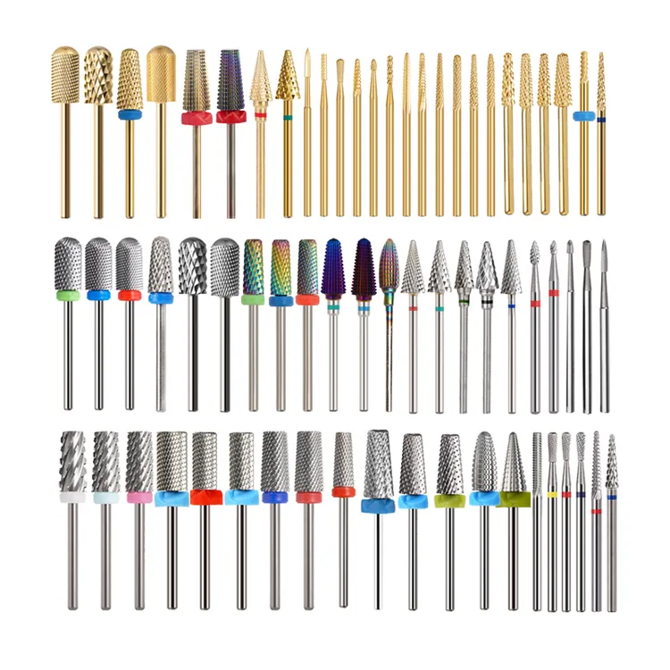 钨钢美甲打磨头前置处理俄式日式打磨机磨头去死皮卸甲店美甲工具