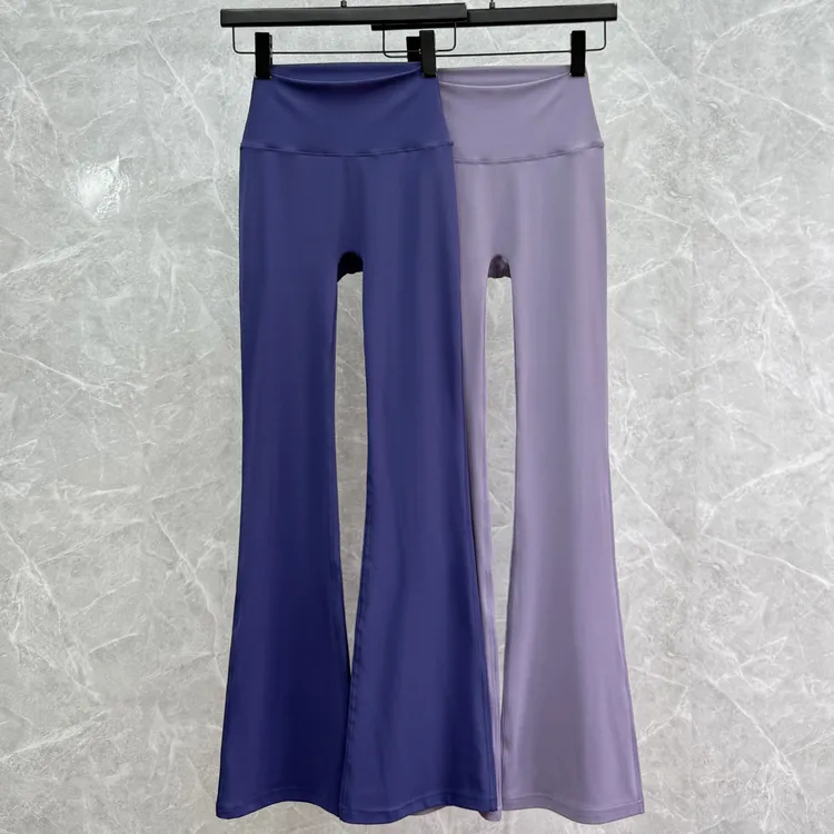 高腰提臀长微喇叭外穿高级感紧身弹力瑜伽运动裤春秋季新款