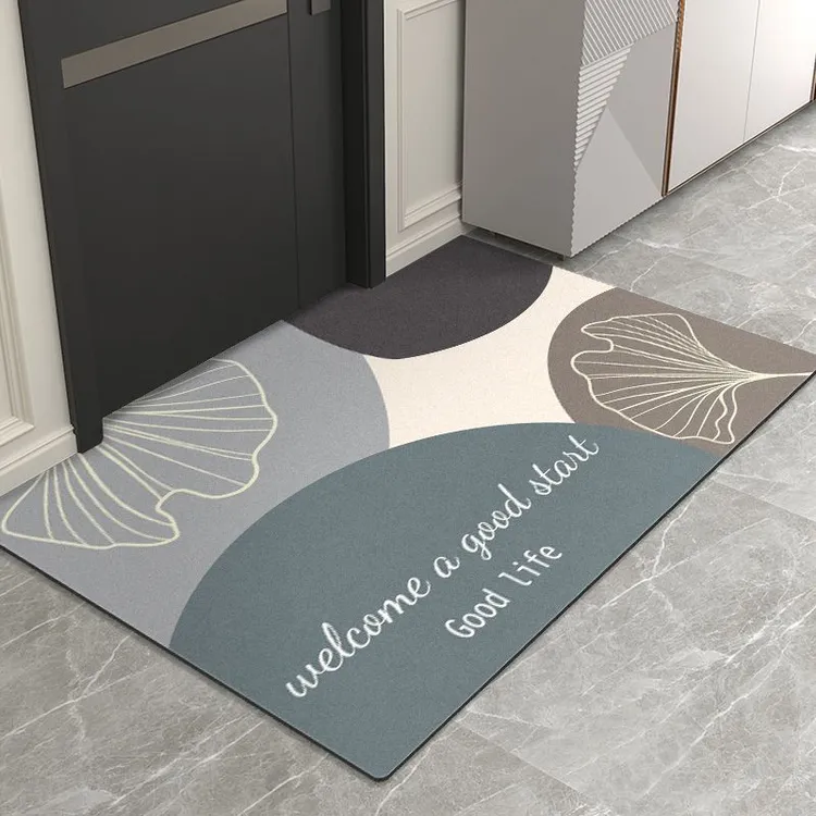 卡门地垫入户门简约高档脚垫进门玄关地垫洗脸池浴室吸水地垫子