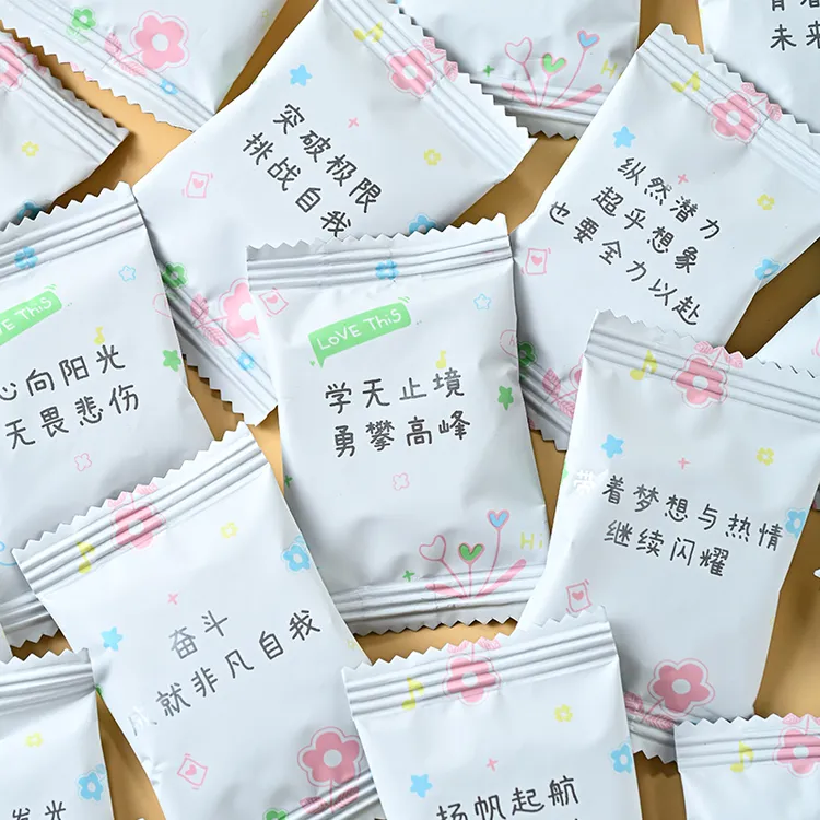 语录励志小饼干生椰拿铁味华夫饼干芝士味圆饼中秋送礼零食高颜值