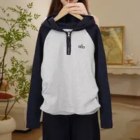 女童卫衣2025春秋季新款连帽拼接韩系简约洋气宽松上衣Q63189