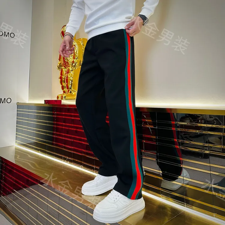 2025男装男士秋季潮流时尚百搭舒适高端轻奢简约直筒休闲裤 W1000