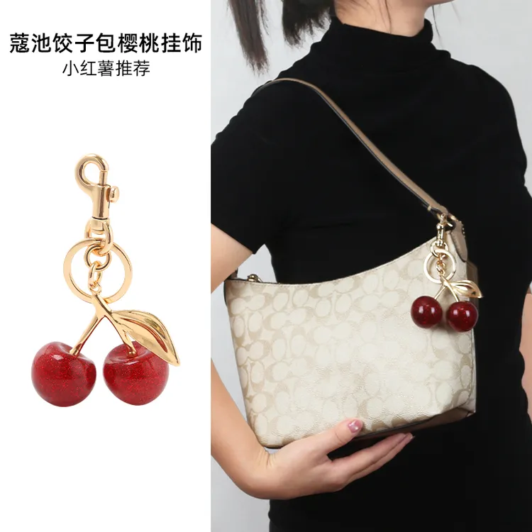 奢品名优适用coach蔻驰饺子包链条配件腋下包樱桃四叶草装饰链