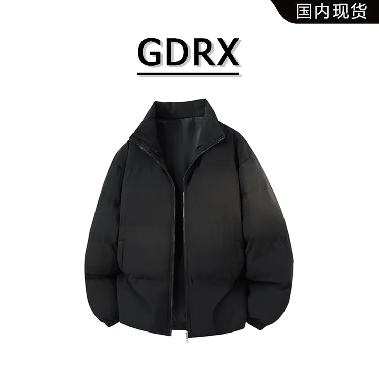 GDRX美式高级感连帽棉衣男款2025秋冬新款保暖加厚棉服男装外套