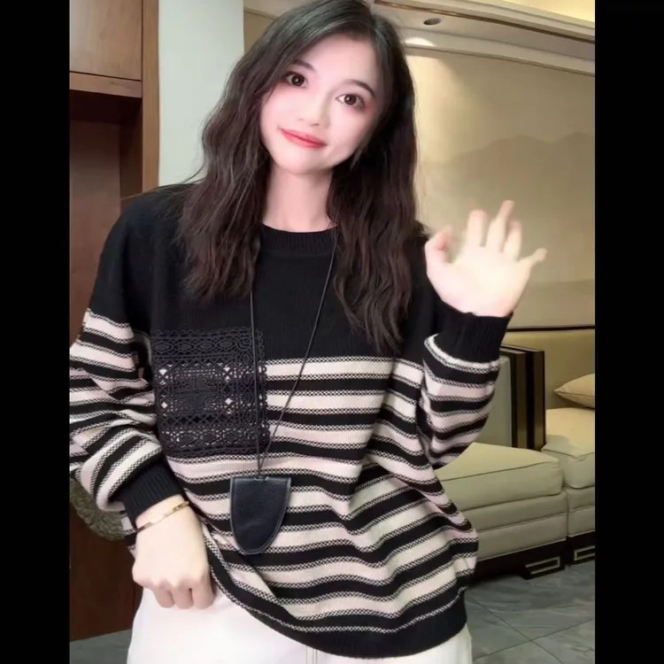 7879秋季时尚高端棉线针织衫