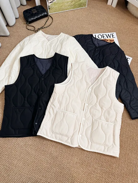 【羊毛棉服内胆】轻薄保暖！填充羊毛棉服+背心马甲