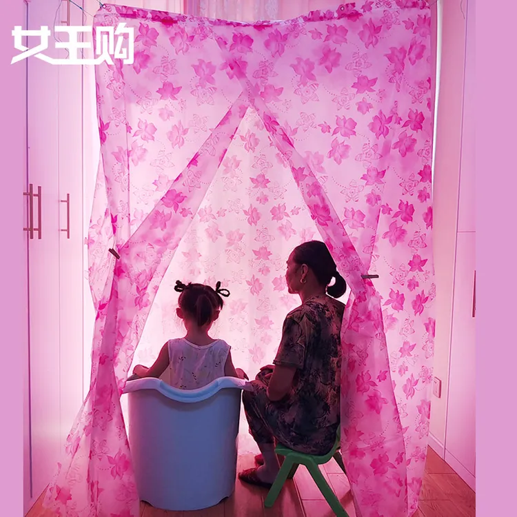 EVA浴罩浴帐保暖聚气超保暖洗澡保暖塑料全家可用浴室防水加厚