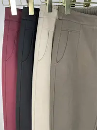 高腰微弹束脚裤通用薄款休闲裤休闲纯色春季女士阔腿8821