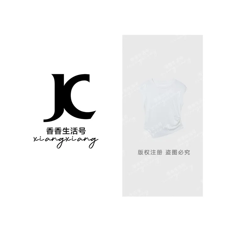 【香香严选】''腰约''2025夏季新款设计感简约收腰T恤-25259 ff