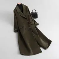 【羊毛大衣】秋冬季高档外套设计感时装女装服装6065[LYBF]Q