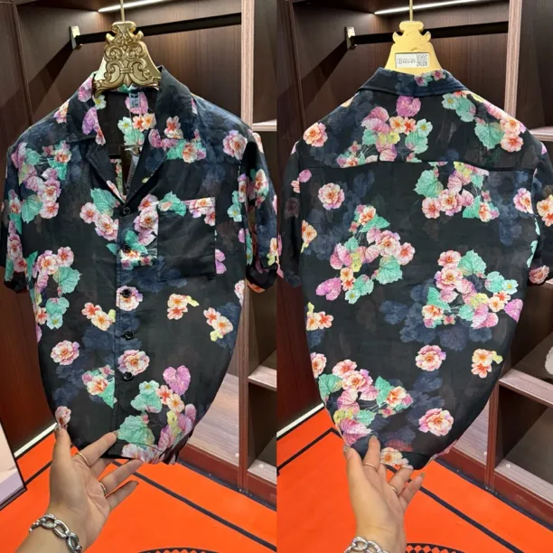 「星漓轻奢出品」8136/XINGLI/2025/高端欧货短袖古巴领花衬衫