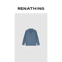 【RENATHING】复古格纹翻领衬衣