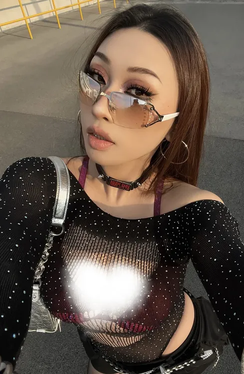 网红美式辣妹性感上衣女性高弹修身长袖镂空连体针织连体薄款欧美