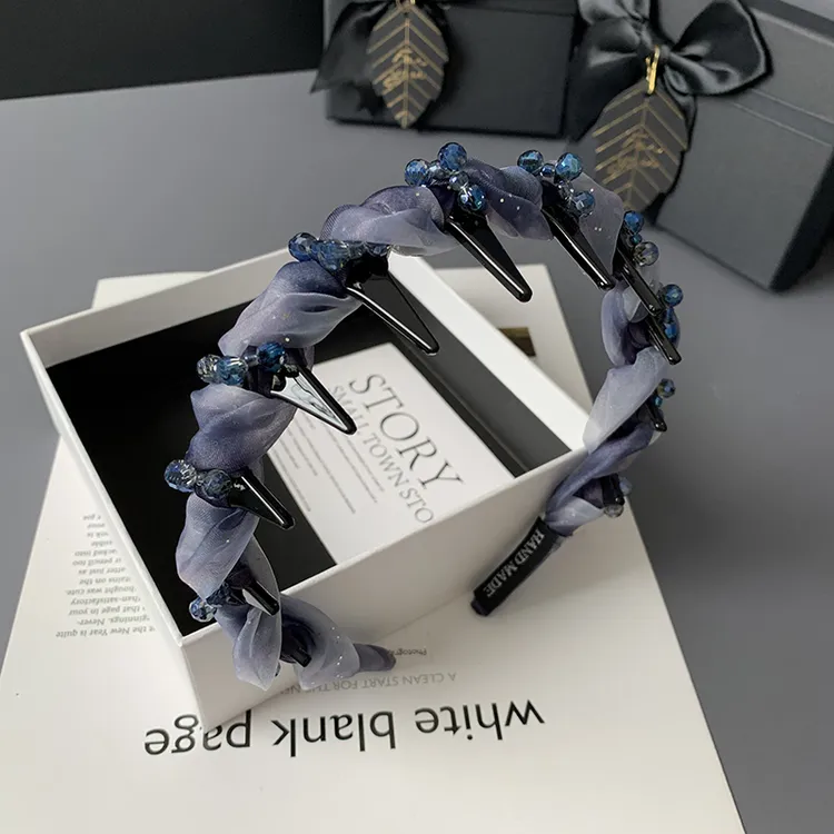 珠珠发箍女款2025新款高颅顶洗脸专用头箍日常外戴发带压发卡头饰