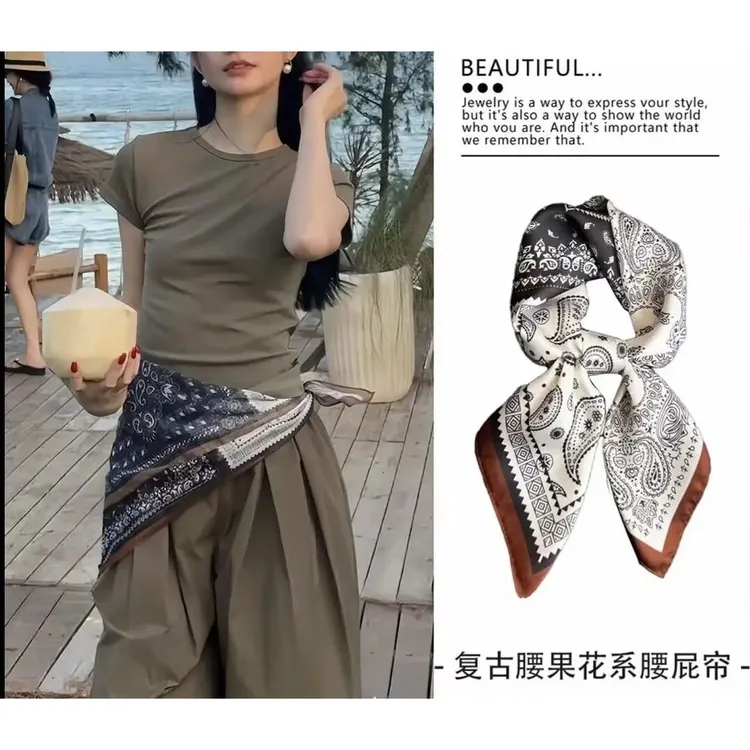 【方巾合集】2025新款春秋丝巾百搭日常旅游复古时尚高端气质披肩