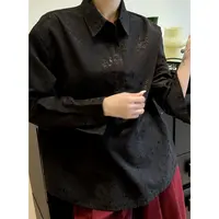 紫紫   祥云衬衫   艺术提花中古风衬衫ZD07LZHJ086