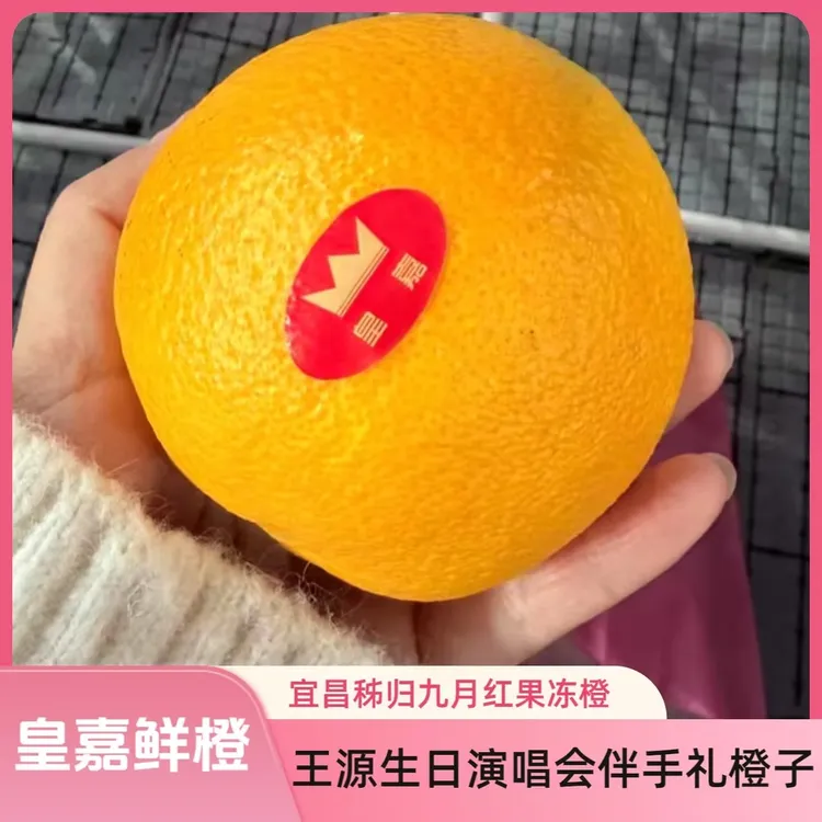 王源生日演唱会伴手礼橙子九月红果冻橙子正宗秭归脐橙水果送礼
