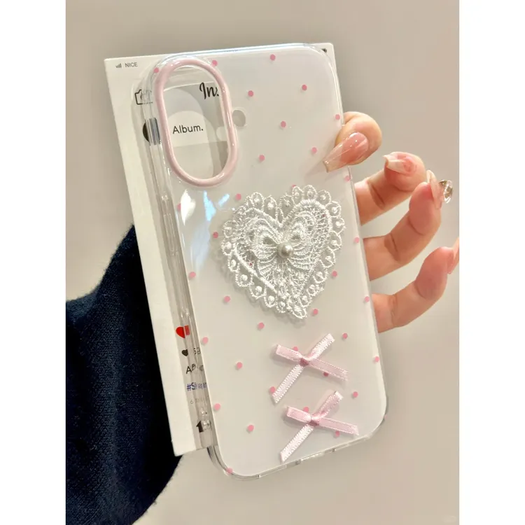 欧克里里波点蝴蝶适用iPhone16/15手机壳苹果13/14promax双层1211