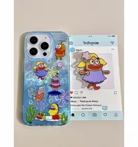 比奇堡宝宝鱼适用苹果/华为/OPPO/VIVO/小米/IQOO/一加卡通防摔壳