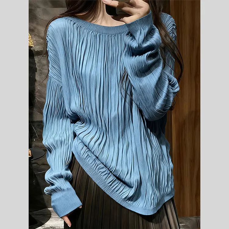 2025新款秋冬法式独特绝美高级感超好看气质上衣洋气设计感小衫女