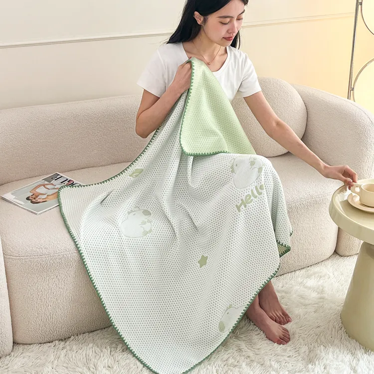 夏季空调毯午休凉感毯小毯沙发毯午睡毯透气薄款单人机洗