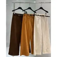 TSEHC.9韩系ins设计感阔腿灯芯绒休闲裤232100