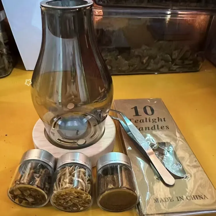 熏香炉套装 配比边角料（碎料）勾丝沉香粉