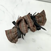 L544夕洛蝴蝶结香蕉夹13cm抓夹时尚百搭简约气质后脑勺盘发夹头饰