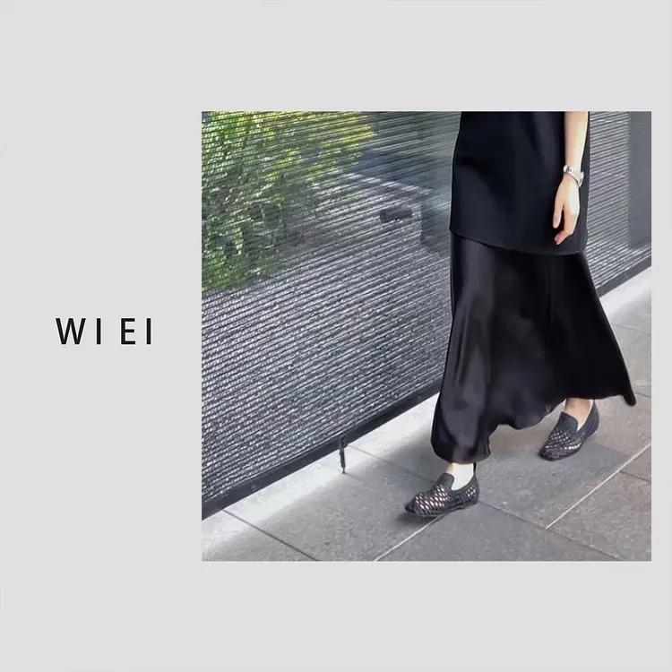 《WI EI》德芙半裙*日本進口三醋酸 法式优雅 极简光泽半身裙 23751