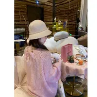  【XZ001】法式慵懒风宽松毛衣女秋冬新款针织衫