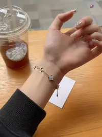 925银硅胶手链 【菱形手链】