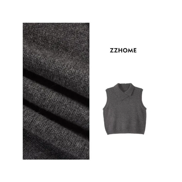 ZOZO HOME ｜非常规基础反对称翻领精织背心q172671p