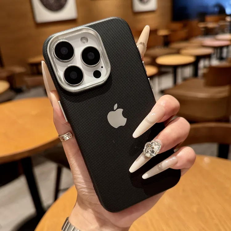 纯色肌理裸机感适用苹果17手机壳iPhone16Promax高级13/12简约15