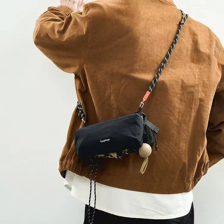 金铂喜设计感斜挎包潮牌休闲手机包多层轻便单肩包化妆包爬山小包