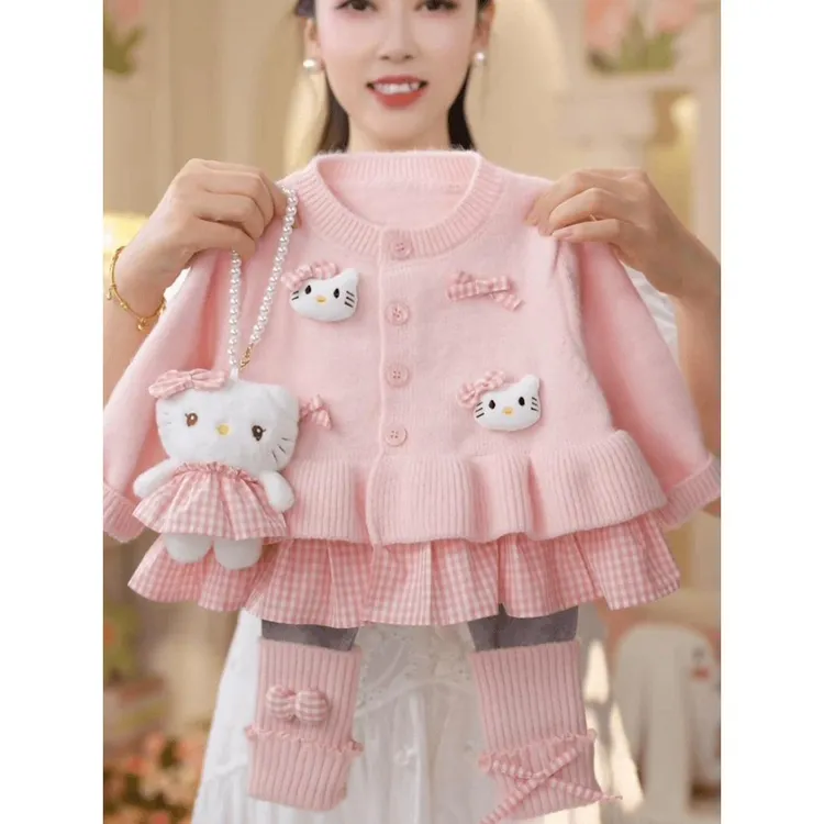 女童秋装套装9个月婴儿童装3公主裙子0毛衣1岁宝宝早秋穿搭两件套