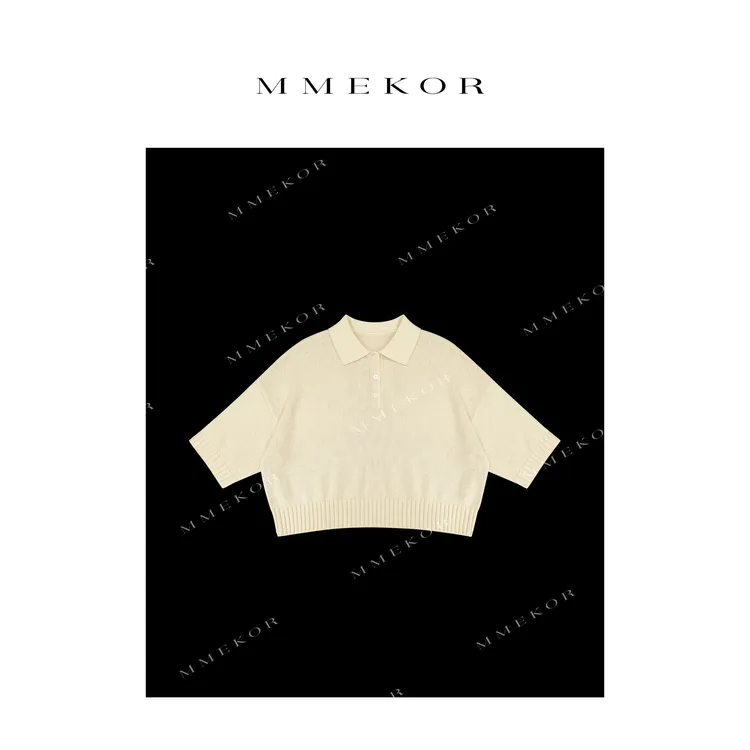 MMEKOR“巴尔赛”针织衫 2025新款秋款高智淡人风上衣 30527